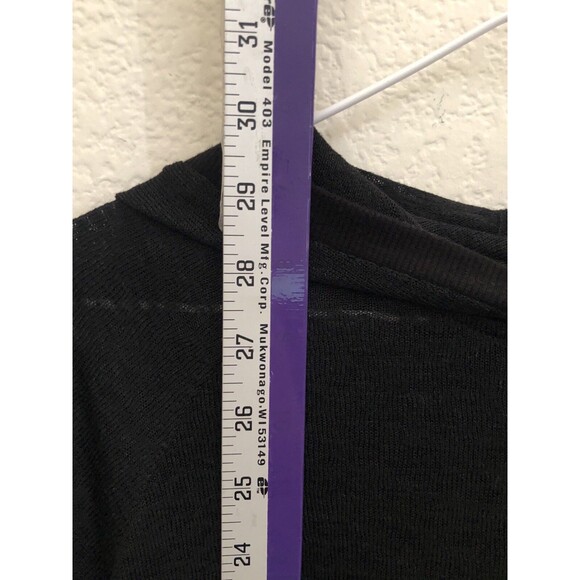 Avenue Leisure Plus 14/16 Black Knit Pullover Sweater Kangaroo Pocket Soft - Picture 7 of 9